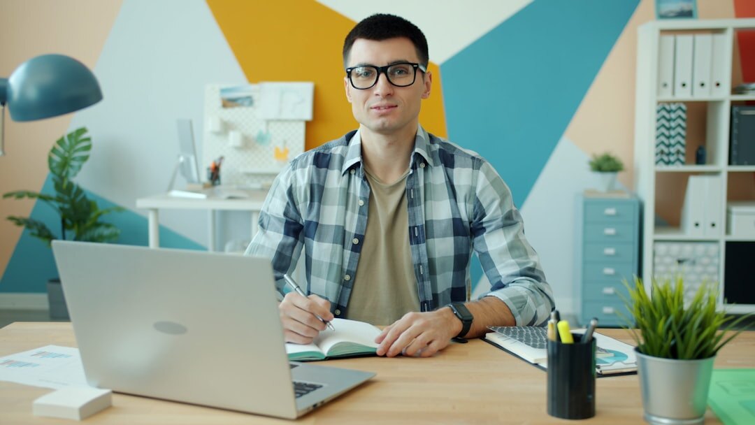 young entrepreneur in modern office